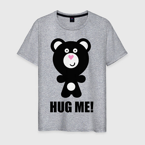 Мужская футболка Hug me / Меланж – фото 1