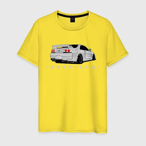 Мужская футболка R33 GODZILLA / Желтый – фото 1