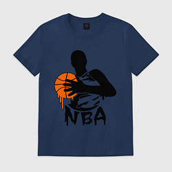 Футболка хлопковая мужская NBA, цвет: тёмно-синий
