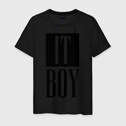 Мужская футболка It Boy / Черный – фото 1