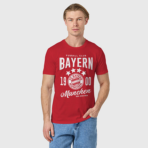 Мужская футболка Bayern Munchen 1900 / Красный – фото 3