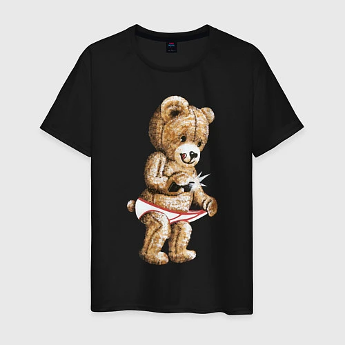 Мужская футболка Nasty Bear / Черный – фото 1