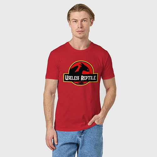 Мужская футболка Useless Reptile / Красный – фото 3