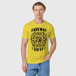 Футболка хлопковая мужская Parkway Drive: Australia, цвет: желтый — фото 2