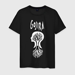 Футболка хлопковая мужская Gojira, цвет: черный