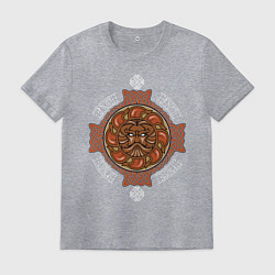 Футболка хлопковая мужская РУСИЧ, цвет: меланж