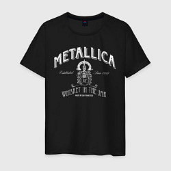 Футболка хлопковая мужская Metallica: Whiskey in the Jar цвета черный — фото 1