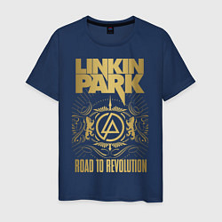 Футболка хлопковая мужская Linkin Park: Road to Revolution, цвет: тёмно-синий