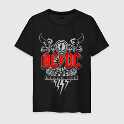 Футболка хлопковая мужская AC/DC: Black Ice цвета черный — фото 1