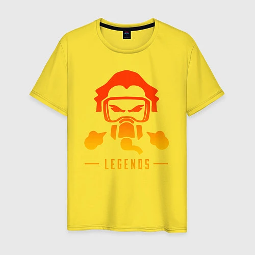 Мужская футболка Apex Legends: Bloodhound Mask / Желтый – фото 1