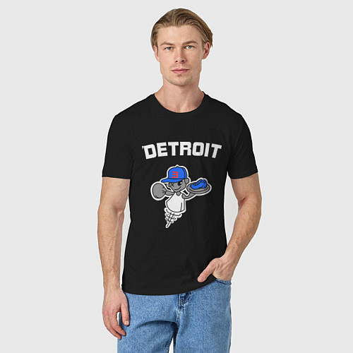 Мужская футболка Detroit / Черный – фото 3