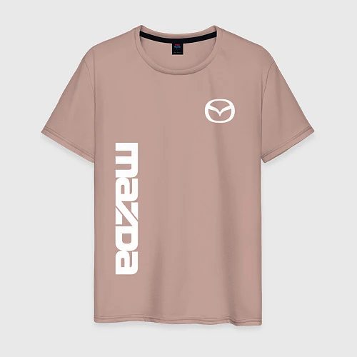 Мужская футболка MAZDA / Пыльно-розовый – фото 1
