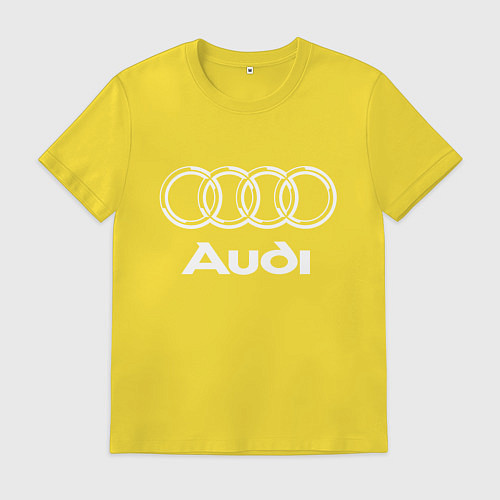 Мужская футболка AUDI / Желтый – фото 1
