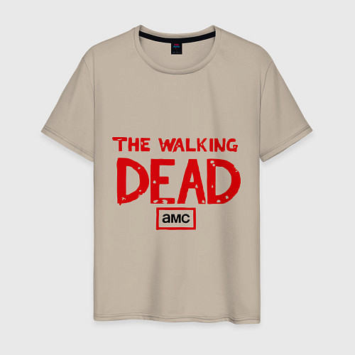 Мужская футболка The walking Dead AMC / Миндальный – фото 1