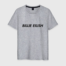 Футболка хлопковая мужская Billie Eilish, цвет: меланж