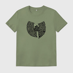 Футболка хлопковая мужская WU TANG CLAN, цвет: авокадо