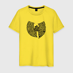 Футболка хлопковая мужская WU TANG CLAN, цвет: желтый