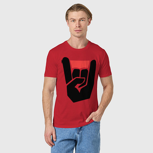 Мужская футболка Коза / Красный – фото 3