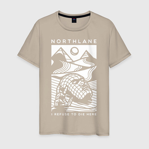 Мужская футболка Northlane: I Refuse to die here / Миндальный – фото 1