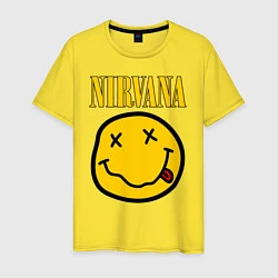 Футболка хлопковая мужская NIRVANA, цвет: желтый