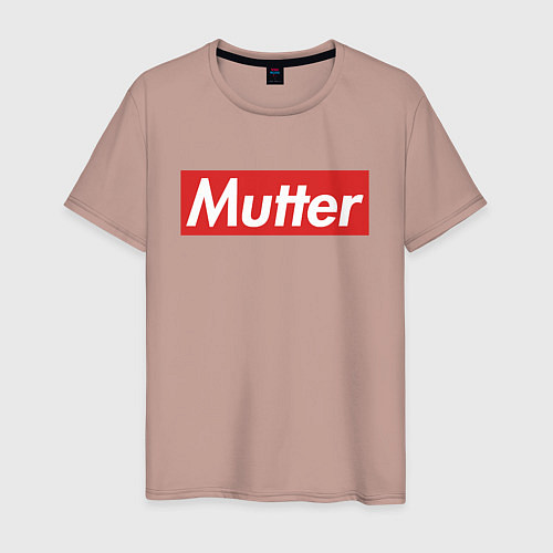Мужская футболка Mutter / Пыльно-розовый – фото 1
