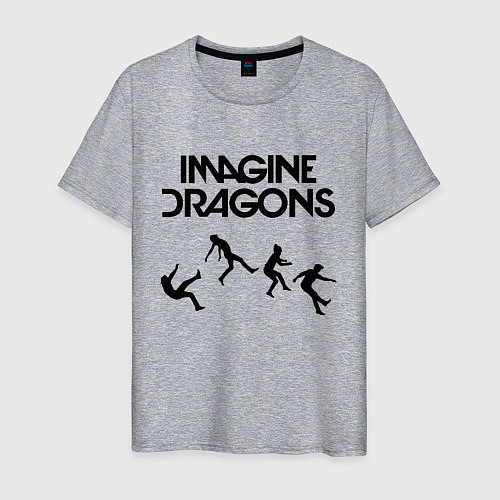 Мужская футболка IMAGINE DRAGONS / Меланж – фото 1