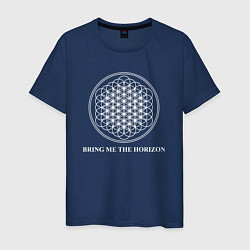 Футболка хлопковая мужская BRING ME THE HORIZON, цвет: тёмно-синий