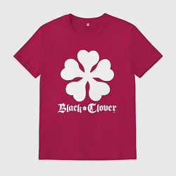 Футболка хлопковая мужская Black Clover, цвет: маджента