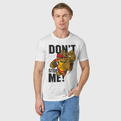 Мужская футболка Dont Stop Me / Белый – фото 3