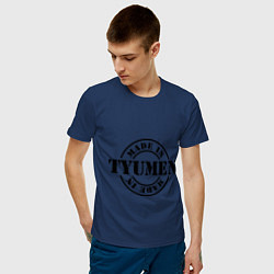 Футболка хлопковая мужская Made in Tyumen цвета тёмно-синий — фото 2