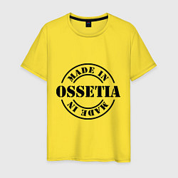 Футболка хлопковая мужская Made in Ossetia, цвет: желтый