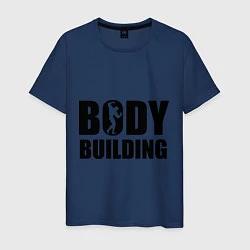 Футболка хлопковая мужская Bodybuilding, цвет: тёмно-синий