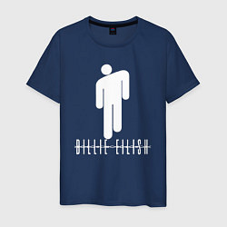 Футболка хлопковая мужская Billie Eilish, цвет: тёмно-синий