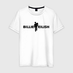 Футболка хлопковая мужская BILLIE EILISH: White Fashion, цвет: белый