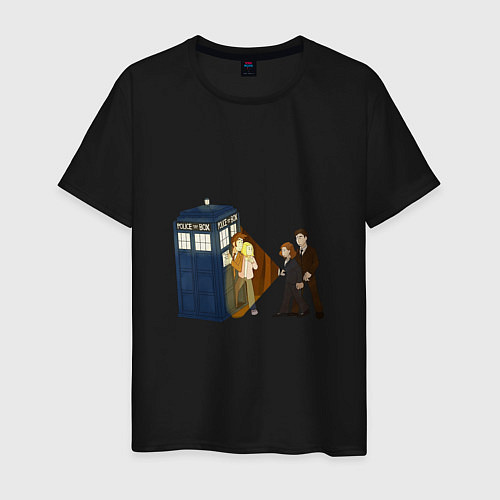 Мужская футболка Доктор Кто - The X-Files / Черный – фото 1