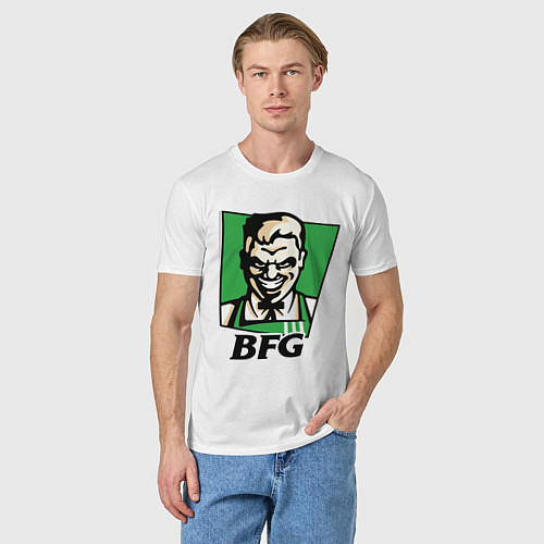 Мужская футболка BFG / Белый – фото 3