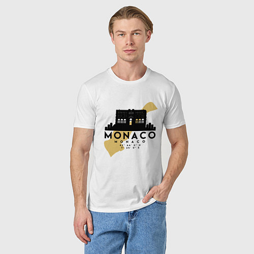 Мужская футболка Монако / Белый – фото 3