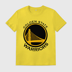 Футболка хлопковая мужская GOLDEN STATE WARRIORS, цвет: желтый