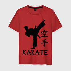 Футболка хлопковая мужская Karate craftsmanship, цвет: красный