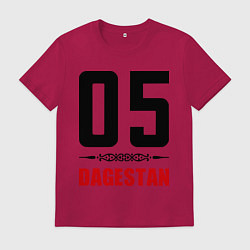 Футболка хлопковая мужская 05 Dagestan, цвет: маджента