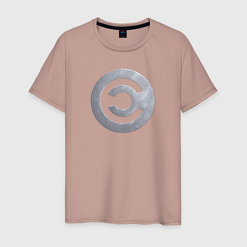 Мужская футболка CALDARI / Пыльно-розовый – фото 1
