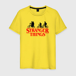 Футболка хлопковая мужская STRANGER THINGS, цвет: желтый