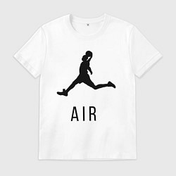 Футболка хлопковая мужская Баскетбол, цвет: белый