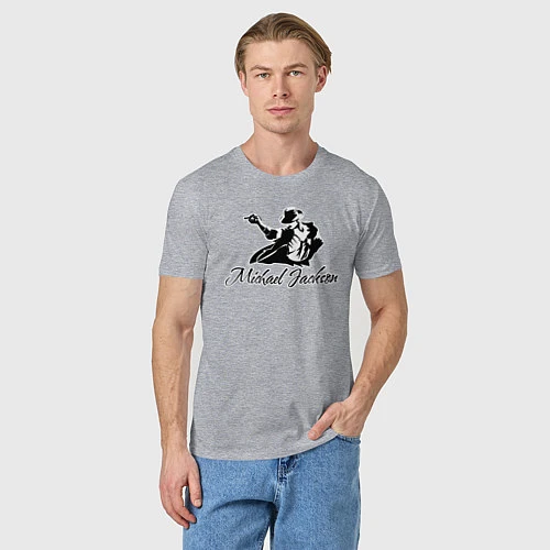 Мужская футболка Танцующий / Меланж – фото 3