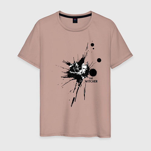 Мужская футболка The Witcher / Пыльно-розовый – фото 1
