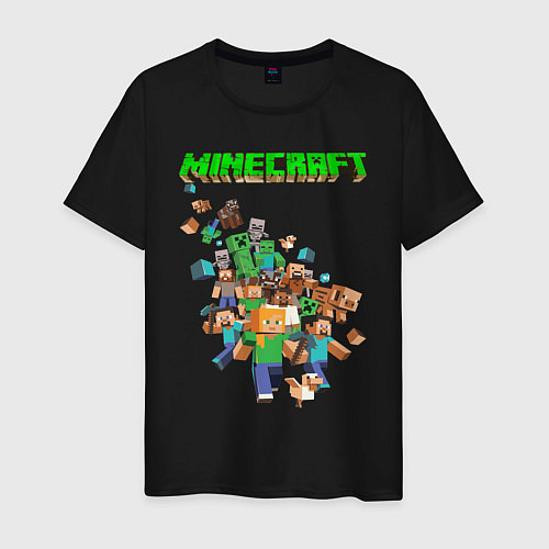 Мужская футболка Minecraft / Черный – фото 1