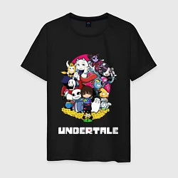 Футболка хлопковая мужская UNDERTALE, цвет: черный