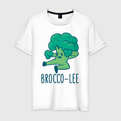 Футболка хлопковая мужская Brocco Lee, цвет: белый