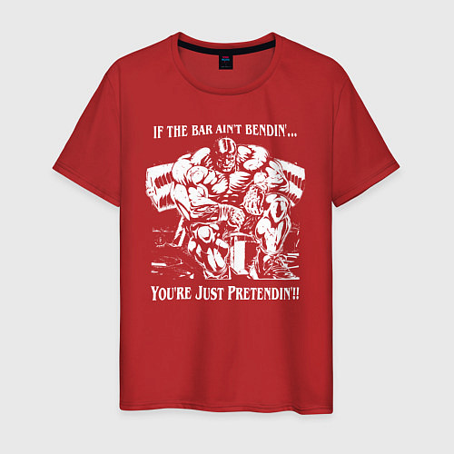 Мужская футболка Powerlifting / Красный – фото 1