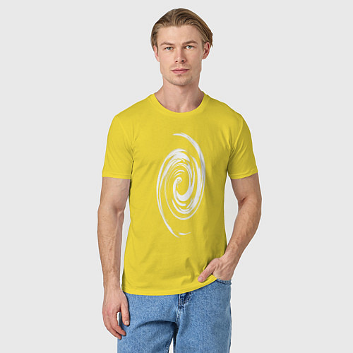 Мужская футболка Спираль / Желтый – фото 3